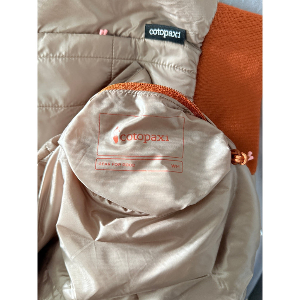 Cotopaxi Kusa Reversible Beige /Pink Bomber Jacket Womens M NWOT Llama Insulated