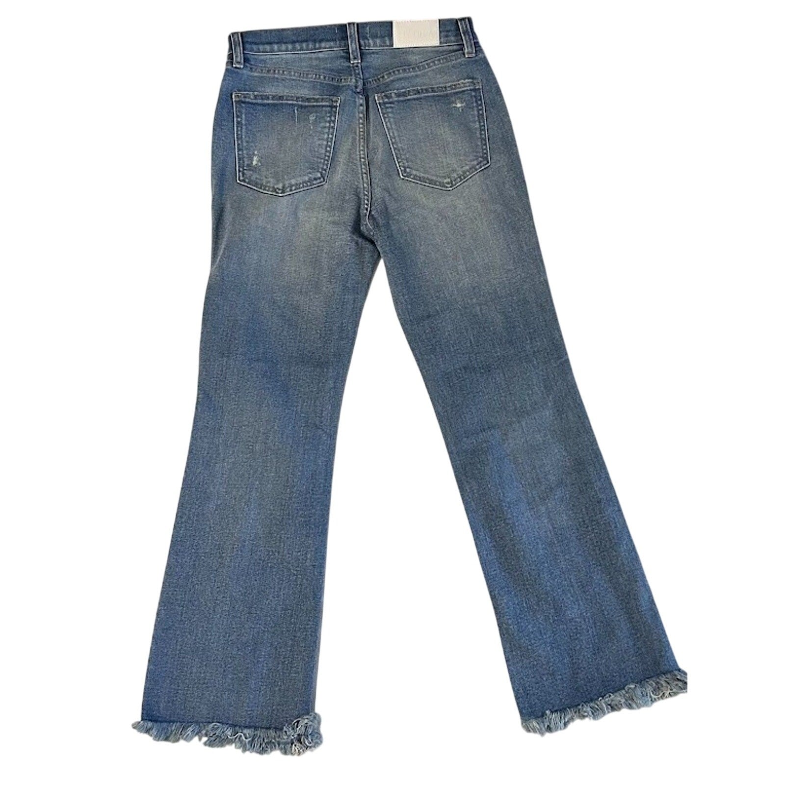 New Revolve Pistola Lennon High Rise Crop Bootcut Jeans Empire Sz 26 Retail $148