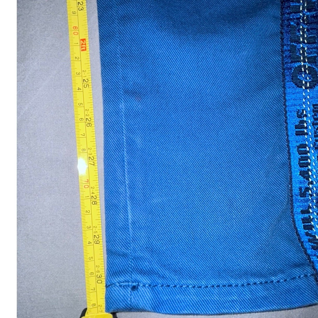 Authentic Off-White Bold Blue Skinny Jeans - Designer Streetwear Size 26 EUC