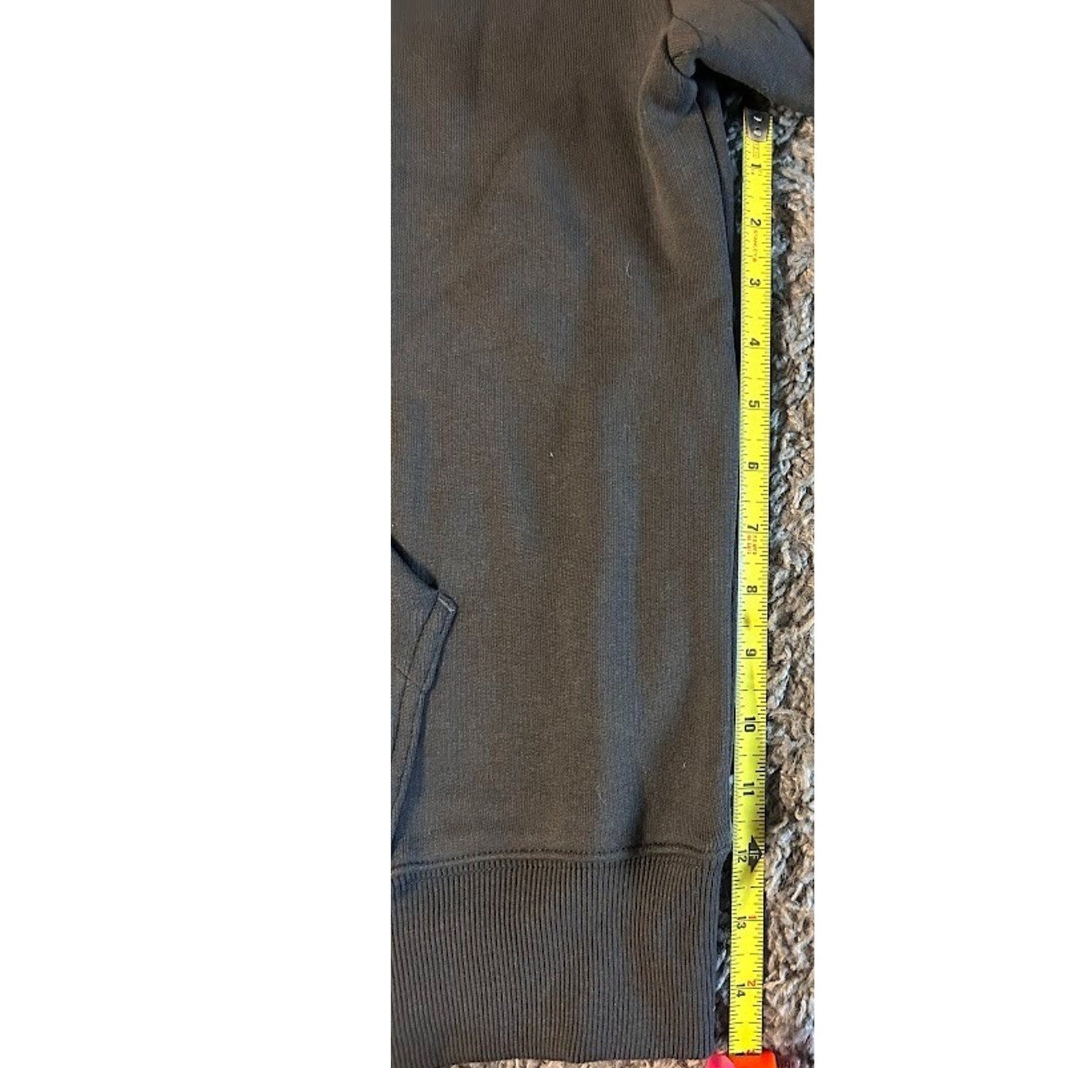 GODI Hoodie Sz M, Vintage Black, Unisex, Asymmetrical, Detroit Streetwear Unique