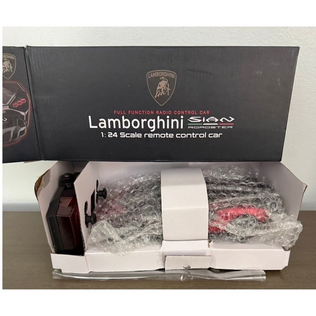 MIEBELY Lamborghini Sian RC Car 1:24 Scale 3.7V 500mAh Fast Remote Control Toy