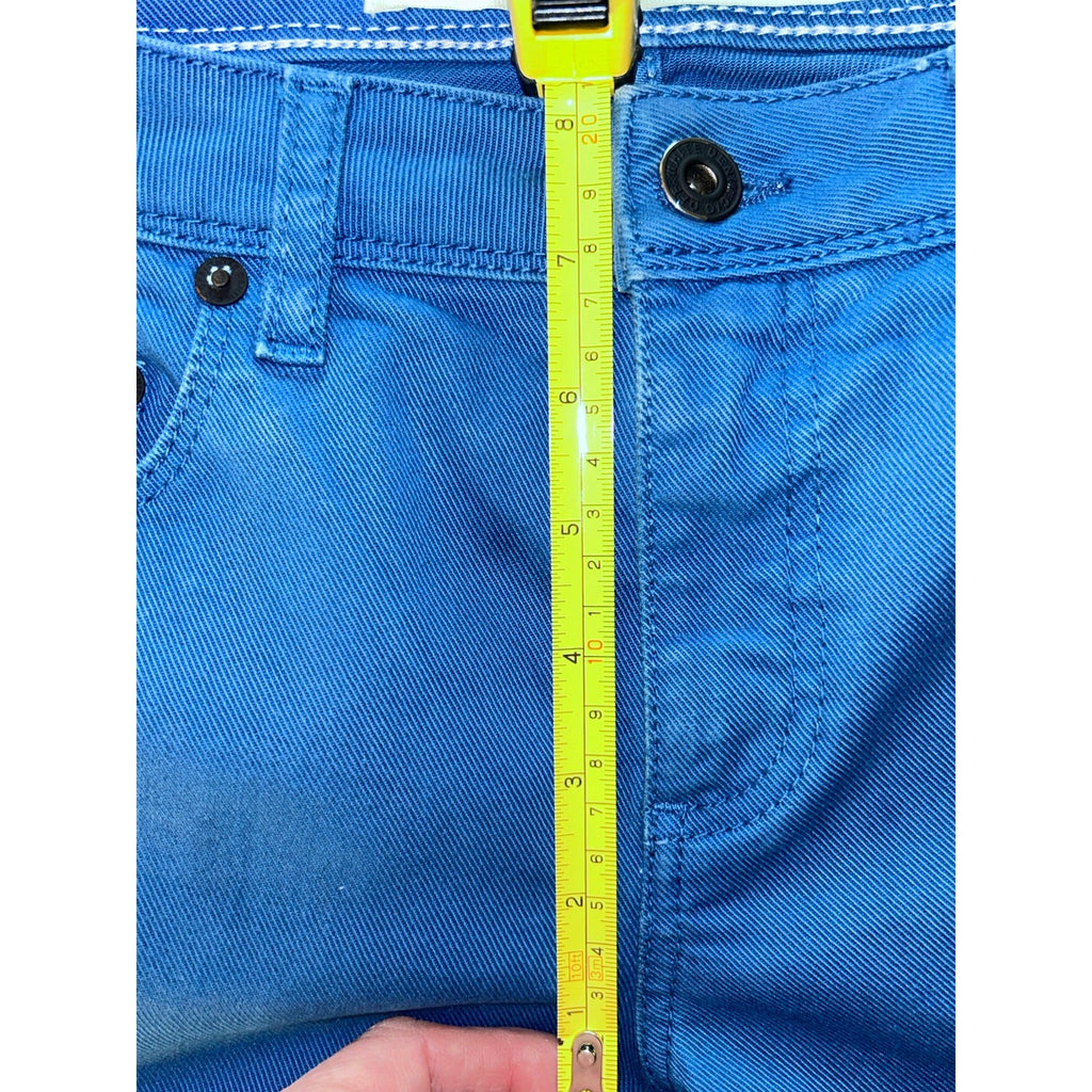 Authentic Off-White Bold Blue Skinny Jeans - Designer Streetwear Size 26 EUC