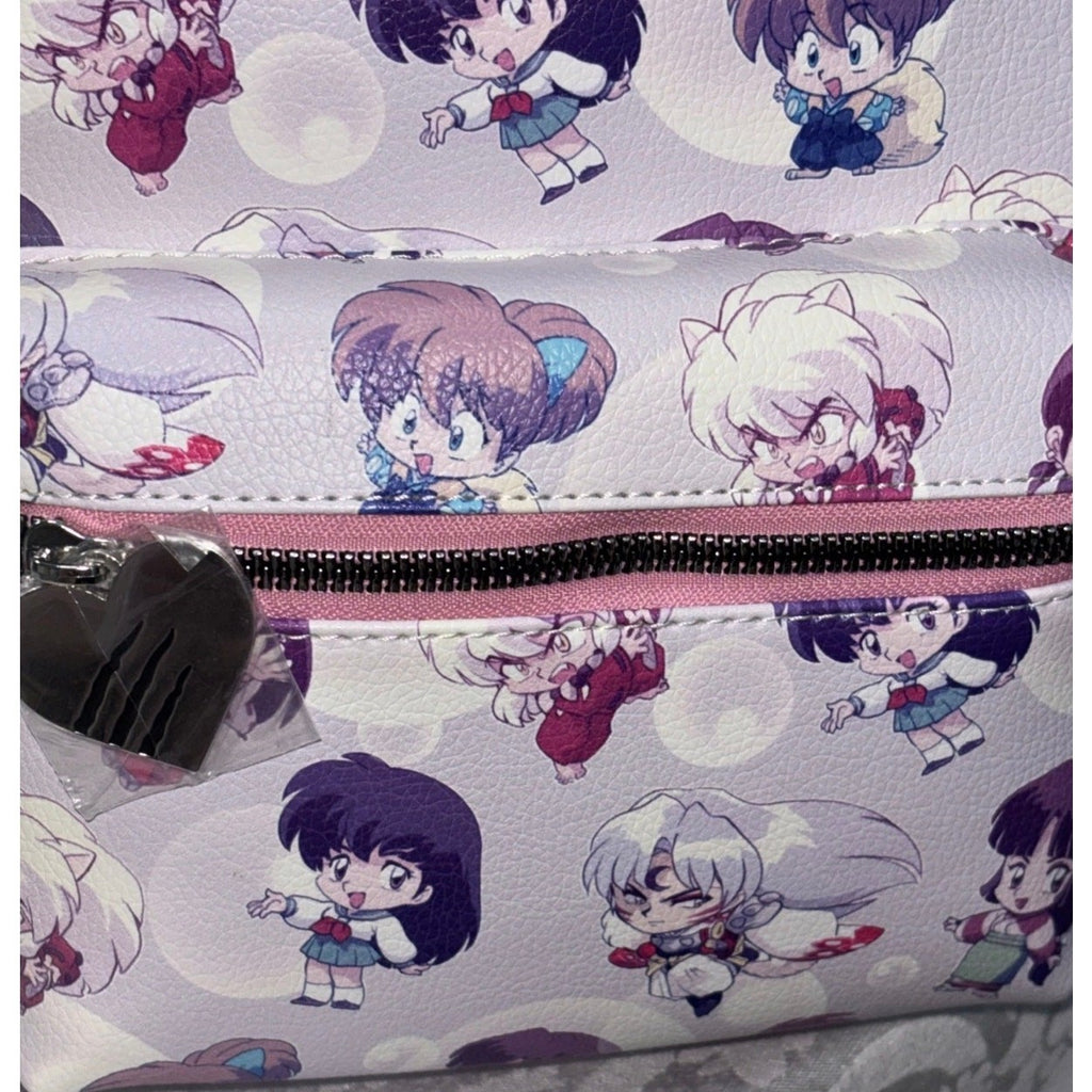 New Inuyasha Chibi Characters Mini Backpack Bioworld Japanese Anime NWT