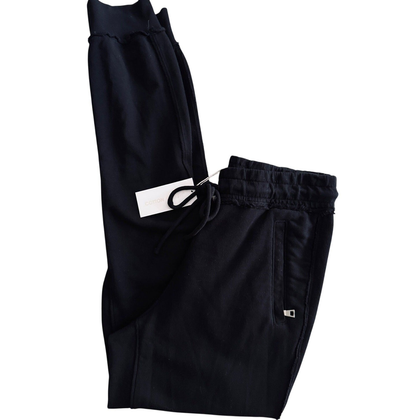 Cotton Citizen Sweatpant Black w/ Elastic Waist & Ankle Pockets Size Small NWT