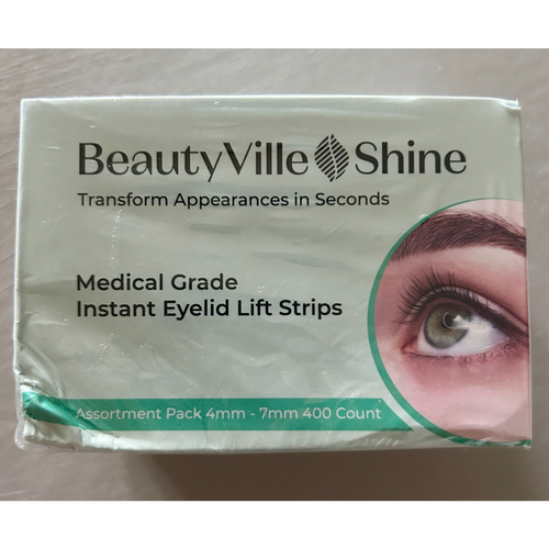 BeautyVille Shine Eyelid Lift Strips 400ct Assortment 4mm–7mm Medical Grade NIB