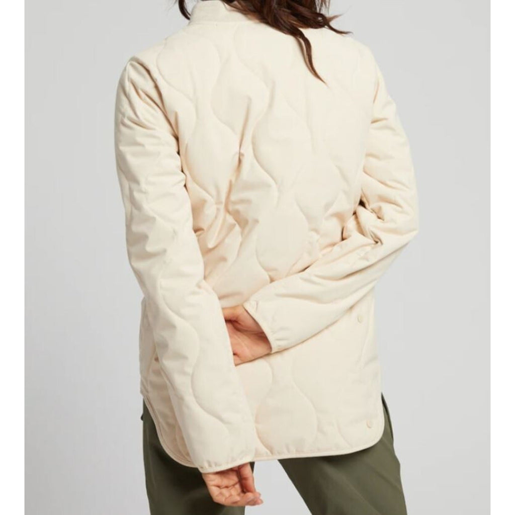 Snowboard Burton Kiley Insulator Jacket Quilted Lightweight Creme Color Sz M EUC