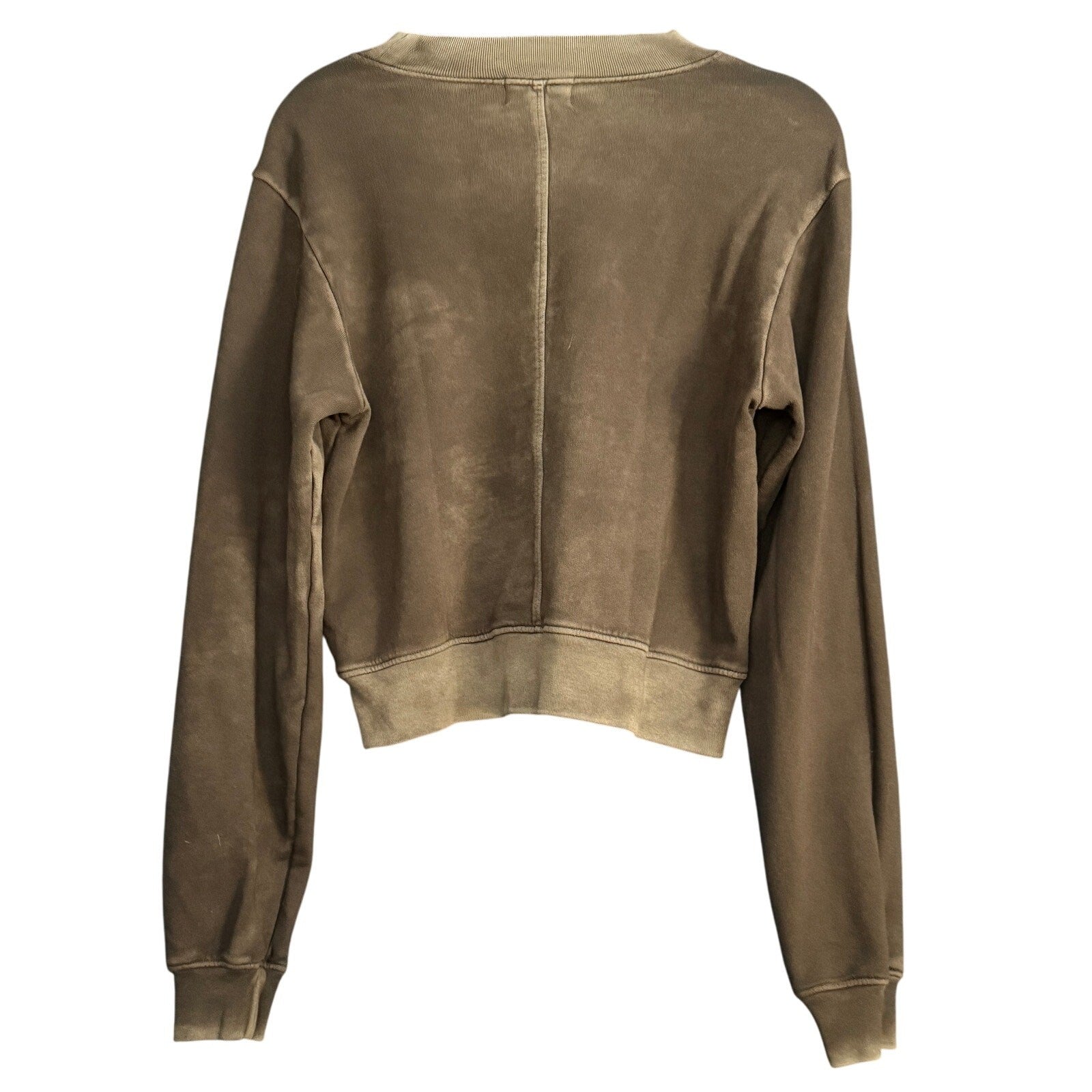 Cotton Citizen's signature Milan Crew Sweatshirt Olive Green Wash Sz Small NWT