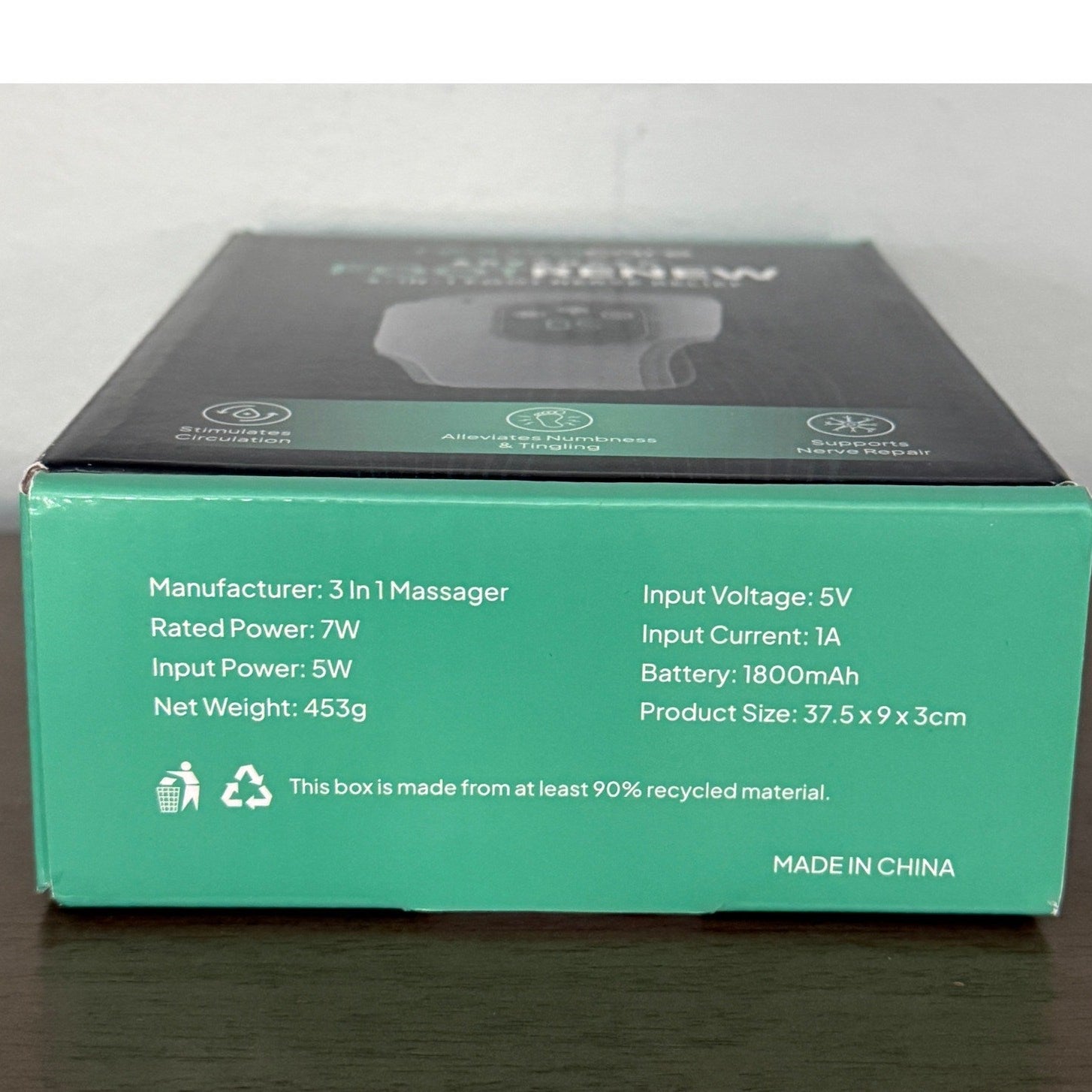 RejuvaCare Advanced FootRenew 3 in 1 Triple Method Massager NIB 