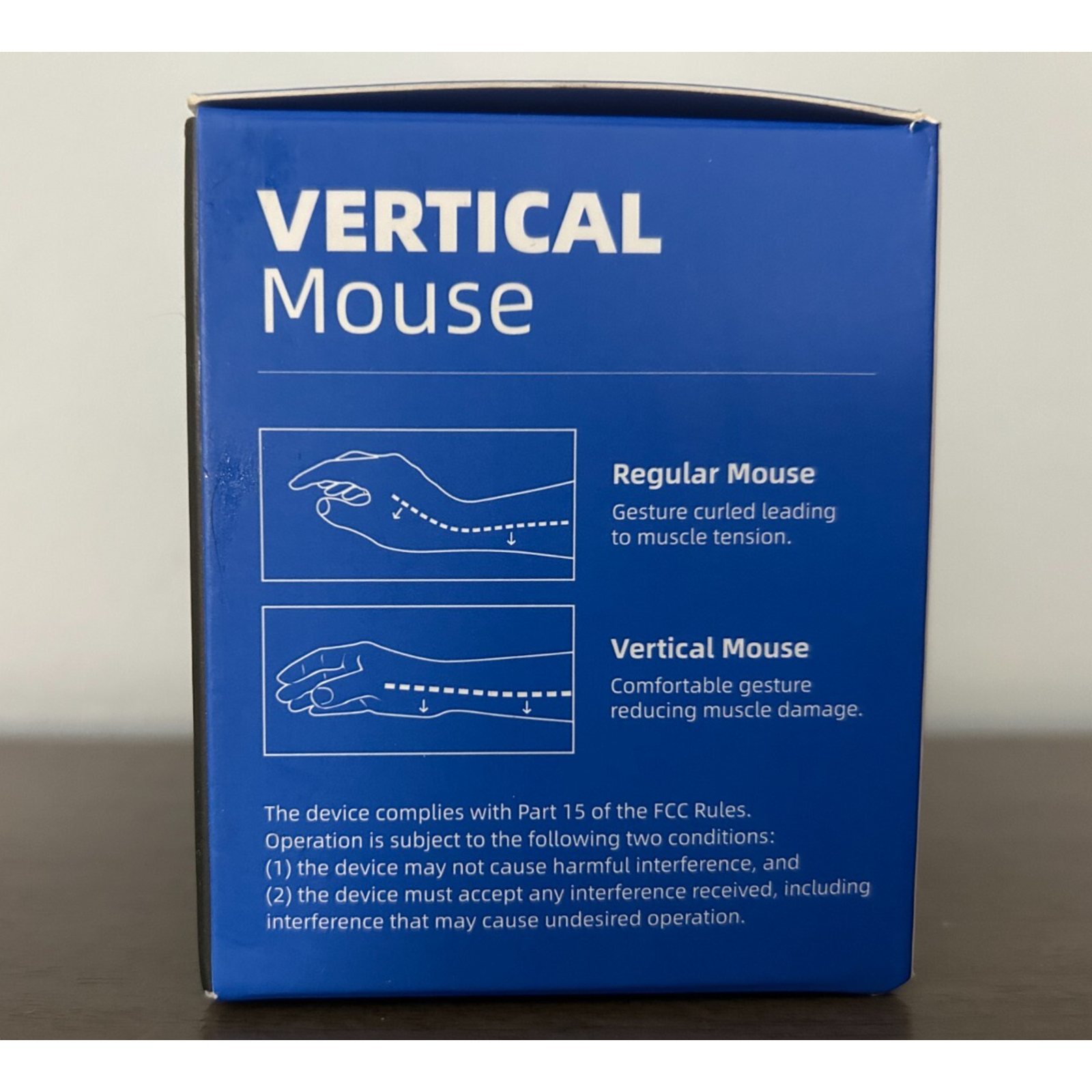 Vertical Ergonomic Wireless Right Handed Mouse, Wrist Relief, LED, Rechargeable