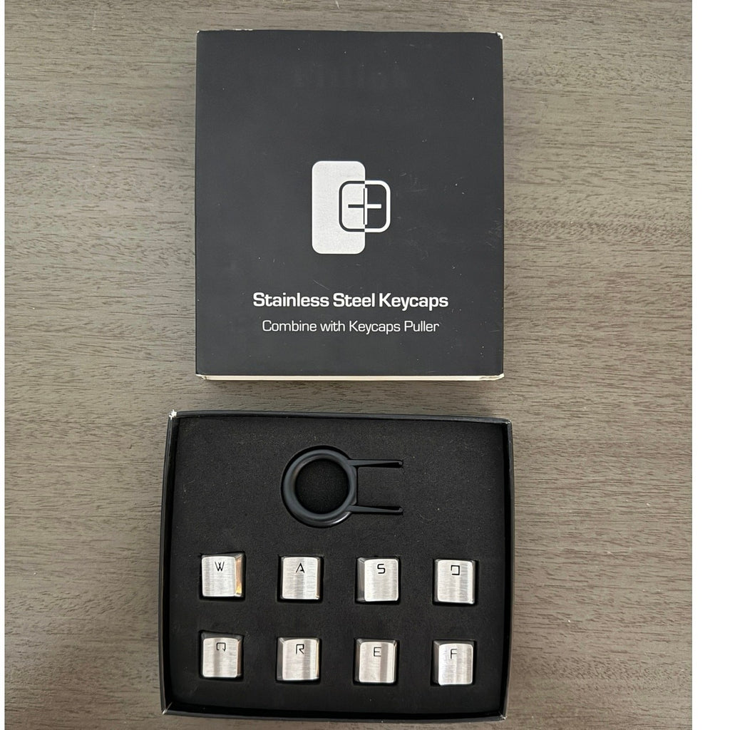 Stainless Steel Keycap Set | Brushed Silver 