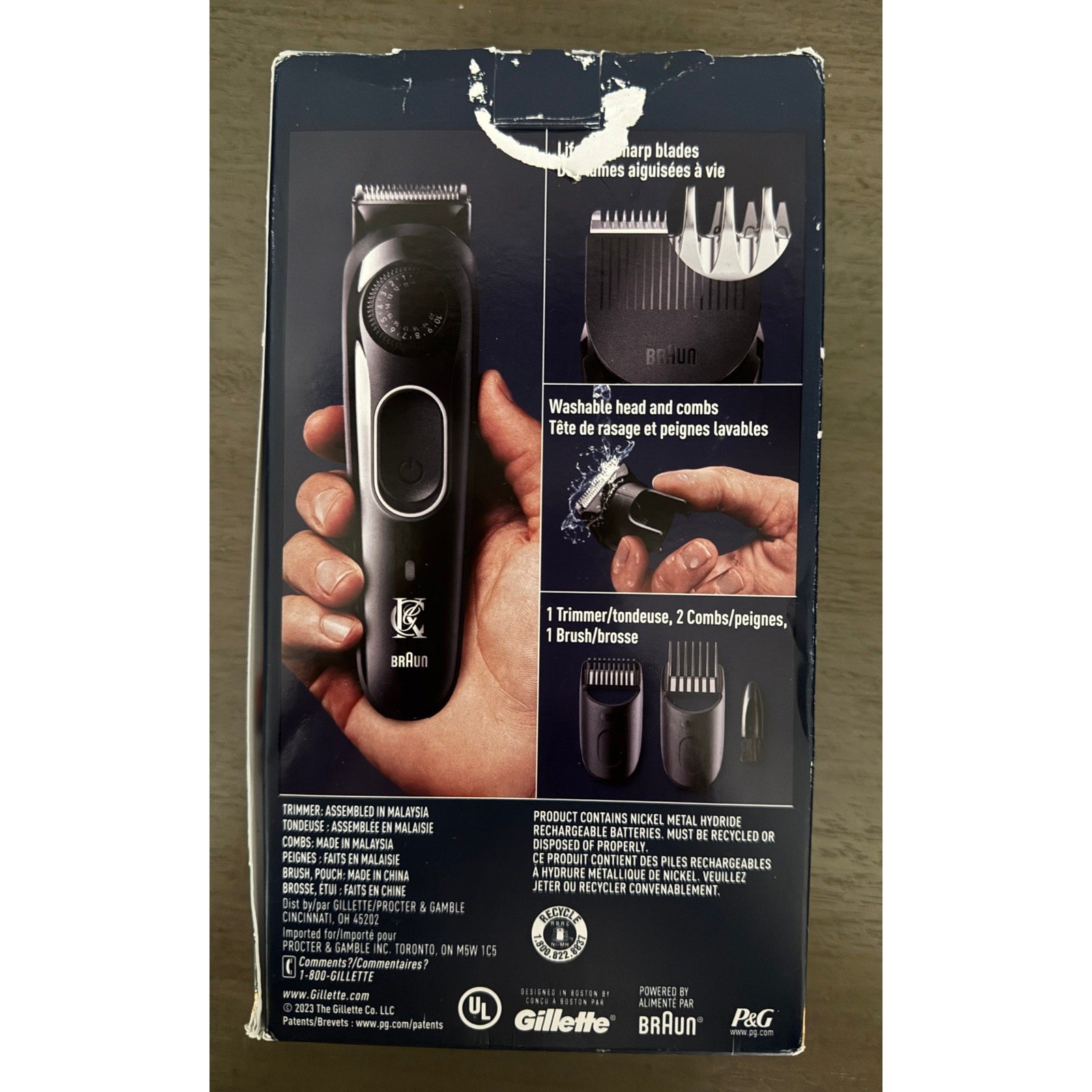 Braun King C. Gillette Cordless Beard Trimmer Kit 2 | Holds 1 Month Charge NEW 