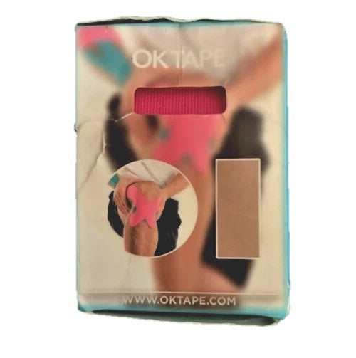 OK Tape ORIGINAL Kinesiology Tape Waterproof Muscle Pain Strain Relief Pink NIB