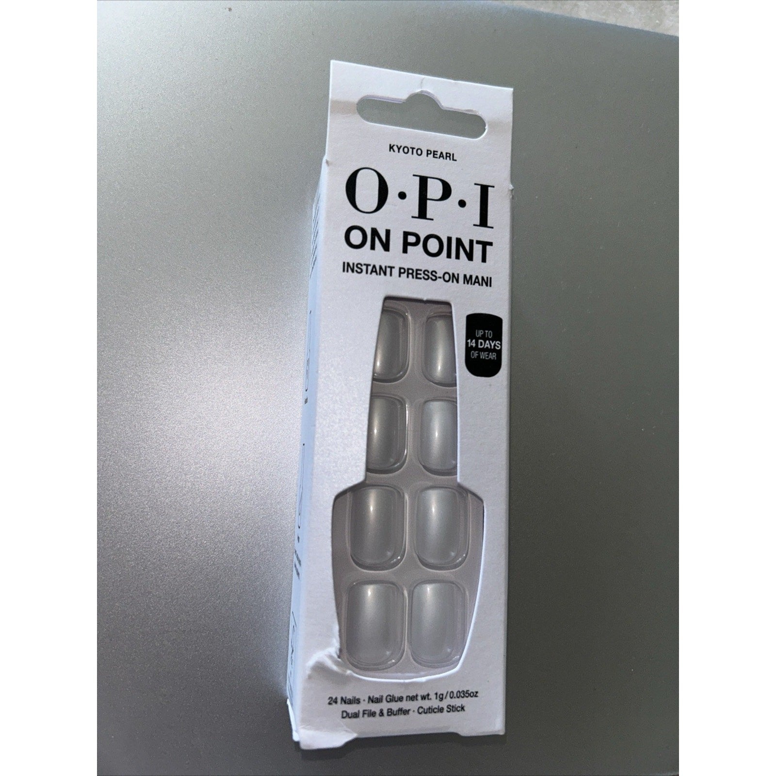 Opi On Point Instant Press-On Mani Nails Kyoto Pearl Nail Glue, 24ct