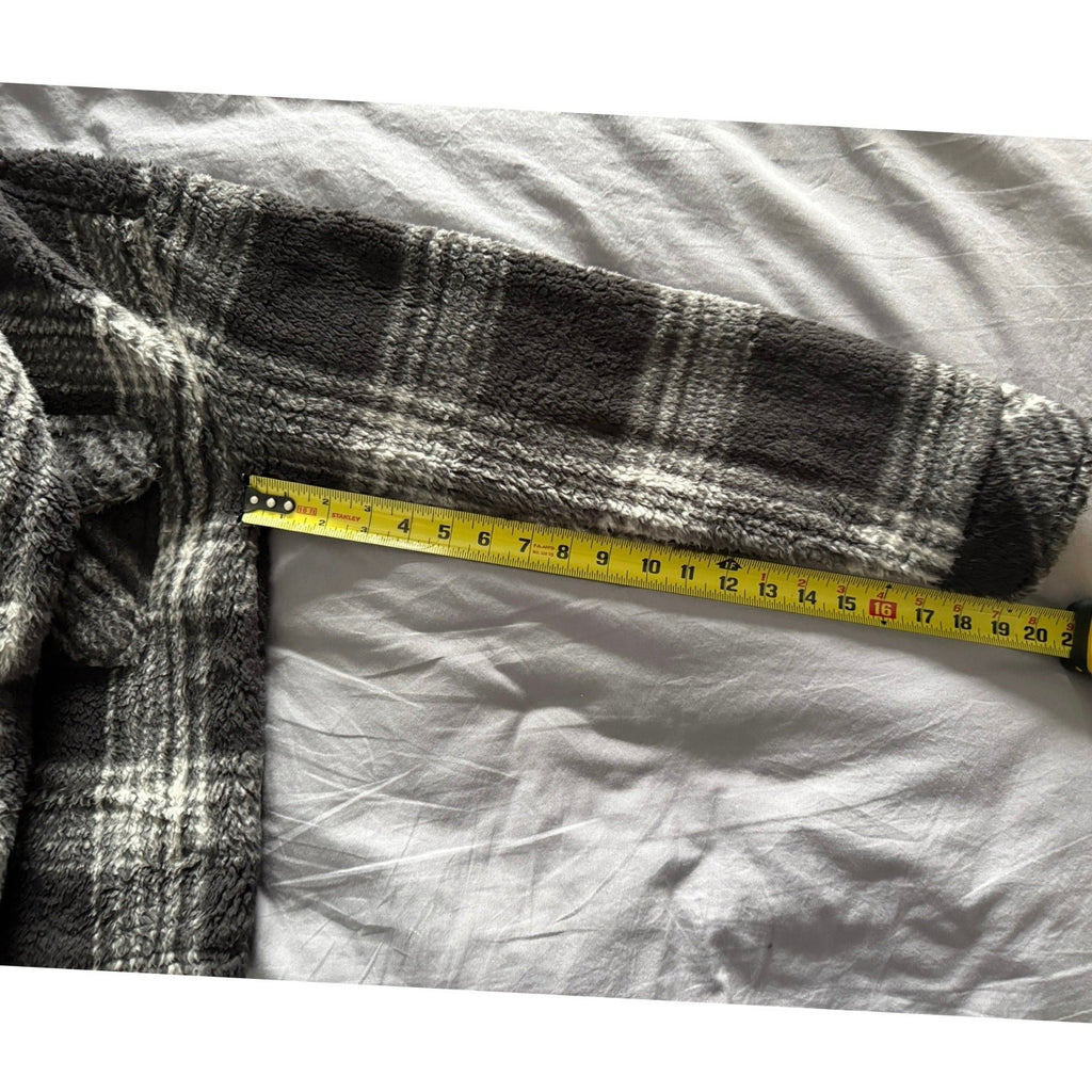 Thread & Supply Plaid Sherpa Jacket Women's XS Cozy Short Length EUC