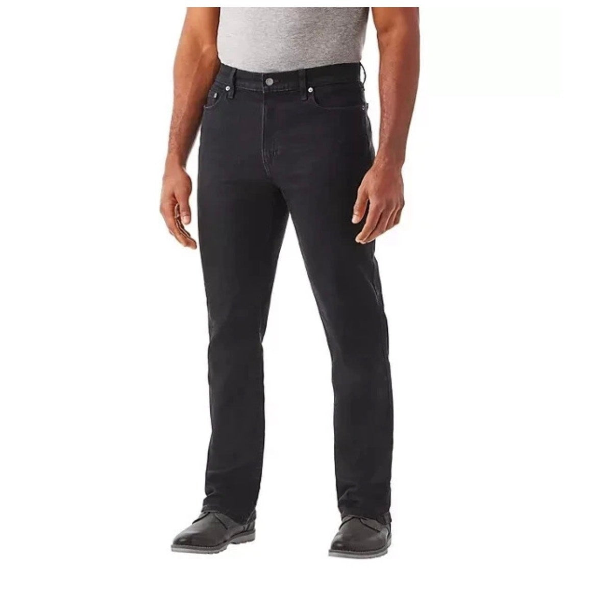 Mens Members Mark Straight Fit Premium Stretch Denim Jeans Black Sz 40 X 32 NWT