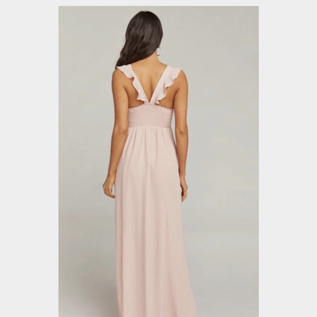 Show Me Your Mumu June Maxi Dress Show Me The Ring Crisp Size Small NWT