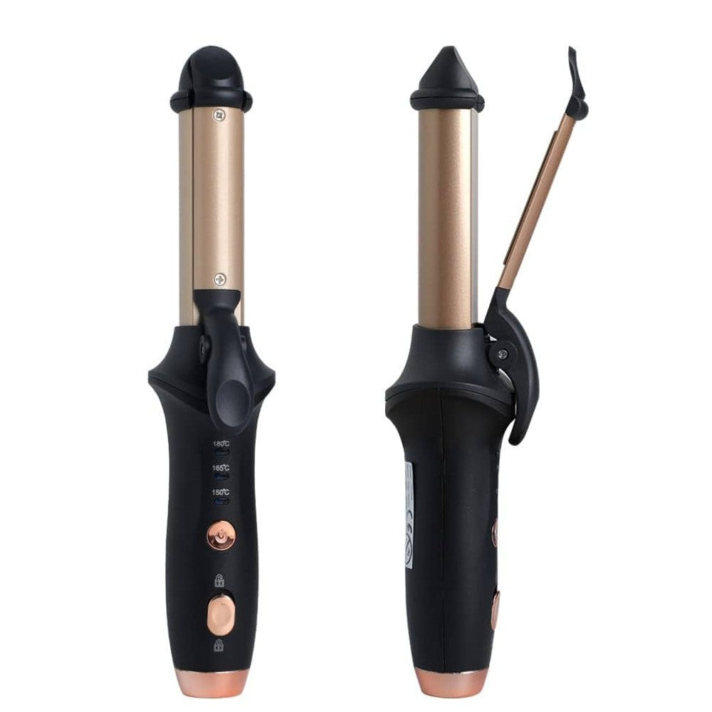 Cordless Ceramic Hair Straightener Curler Compact Portable Rechargeable Travel 