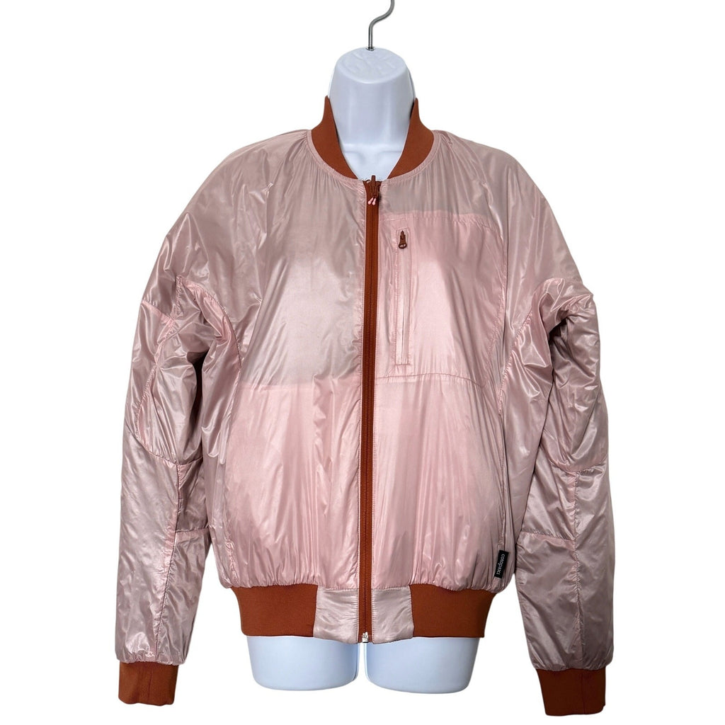 Cotopaxi Kusa Reversible Beige /Pink Bomber Jacket Womens M NWOT Llama Insulated