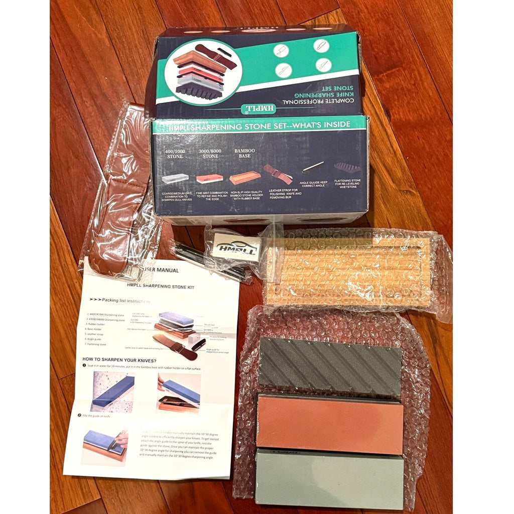 Amazing Complete Professional Knife Sharpening Stone Set For ALL Blade Types