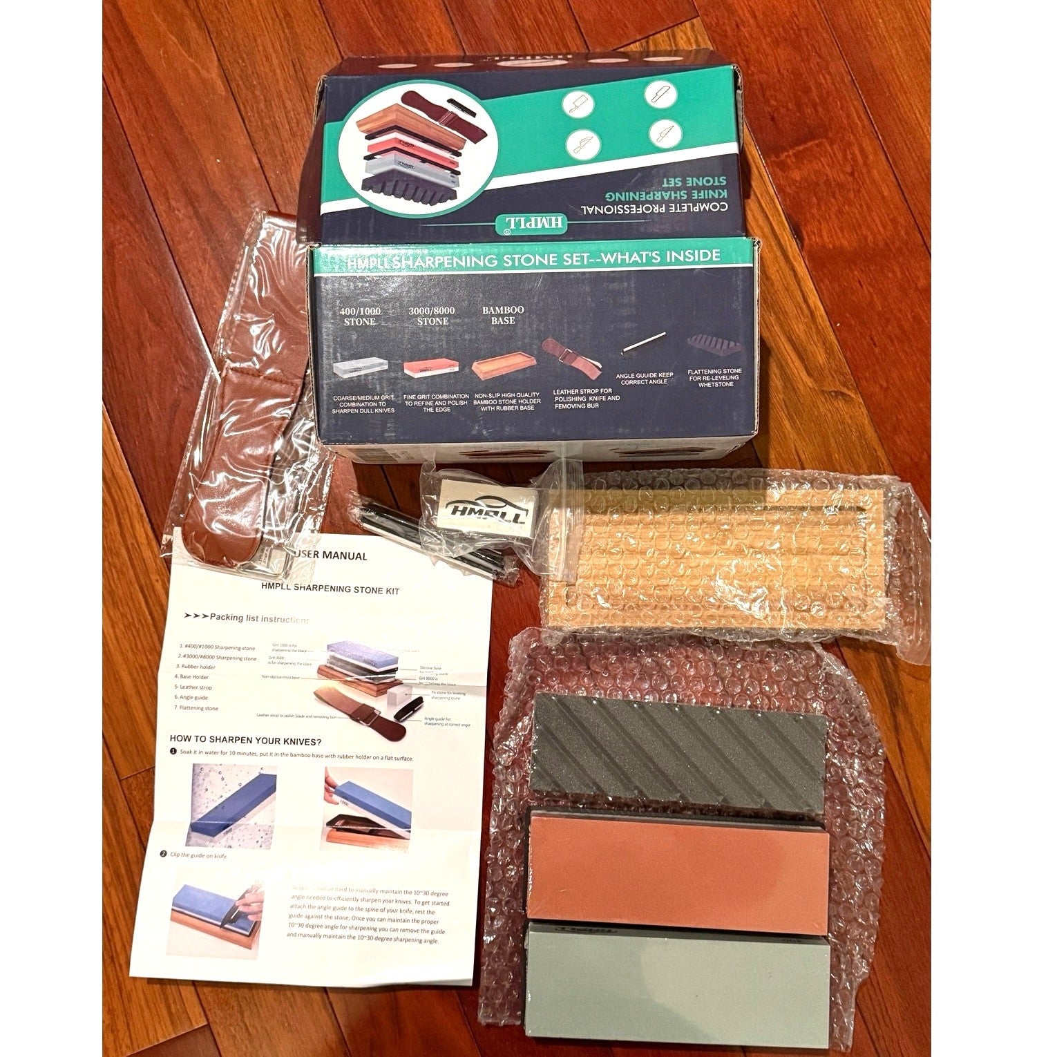 Amazing Complete Professional Knife Sharpening Stone Set For ALL Blade Types
