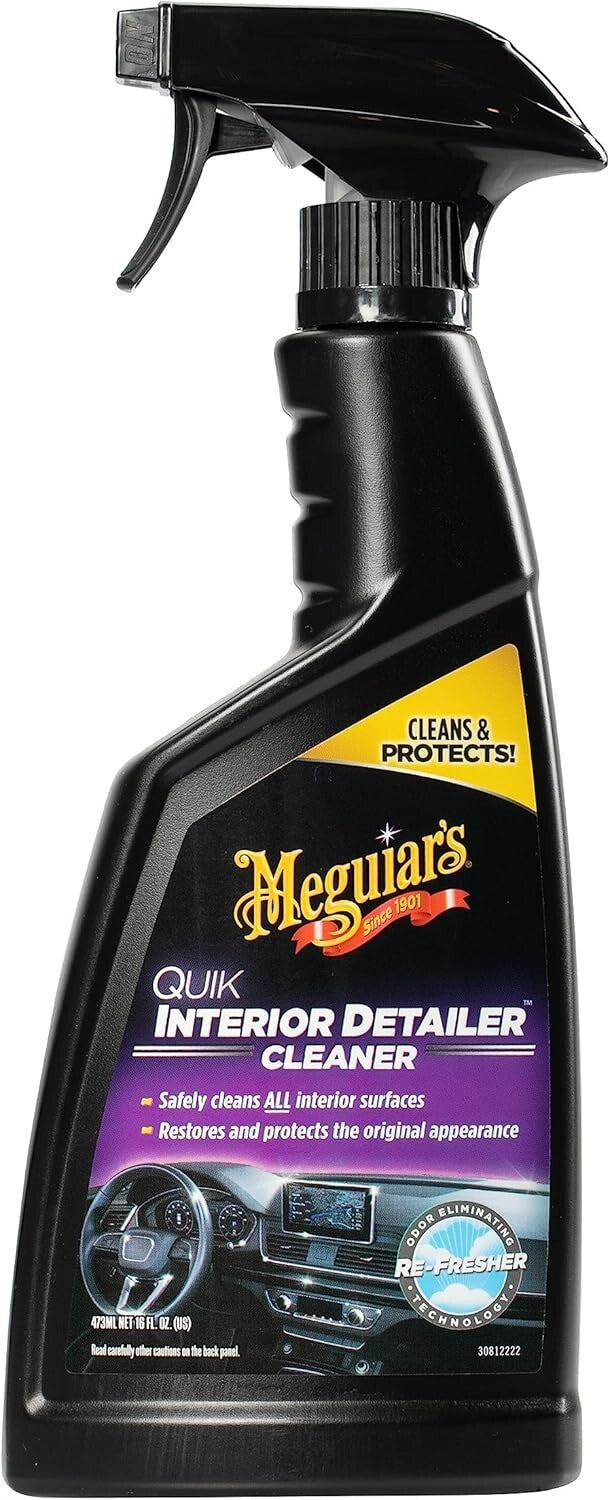 Meguiar’s Quik Interior Detailer 16oz – Cleans & Protects Car Surfaces Spray