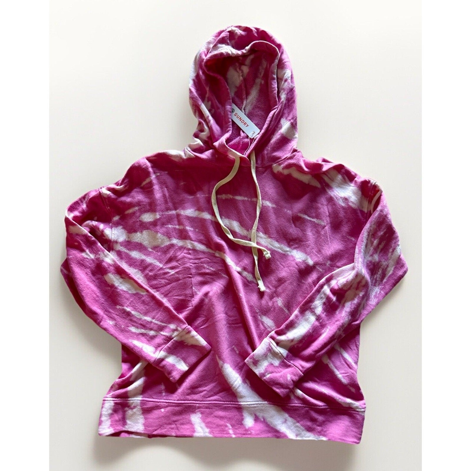 SUNDRY Tie Dye Hoodie Small – Pink Orchid, Revolve Exclusive New w/ Tags