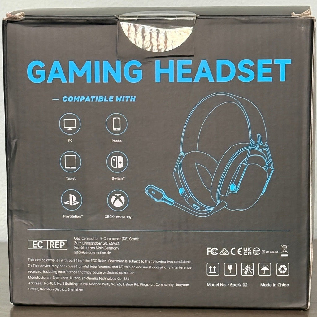 Rumoon Spark 02 Gaming Headset Compatible w/ Everything New Sealed Black /Orange