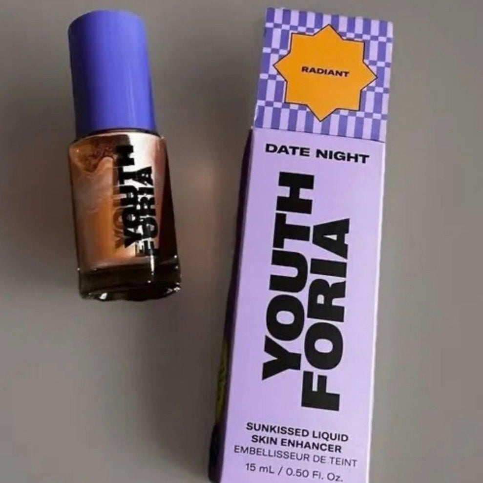 Date Night by Youthforia Bronzy Skin Enhancer .5 oz Sunkissed Glow Serum BRONZY