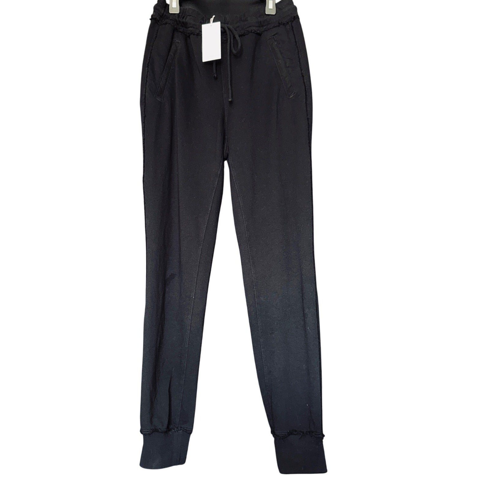 Cotton Citizen Sweatpant Black w/ Elastic Waist & Ankle Pockets Size Small NWT