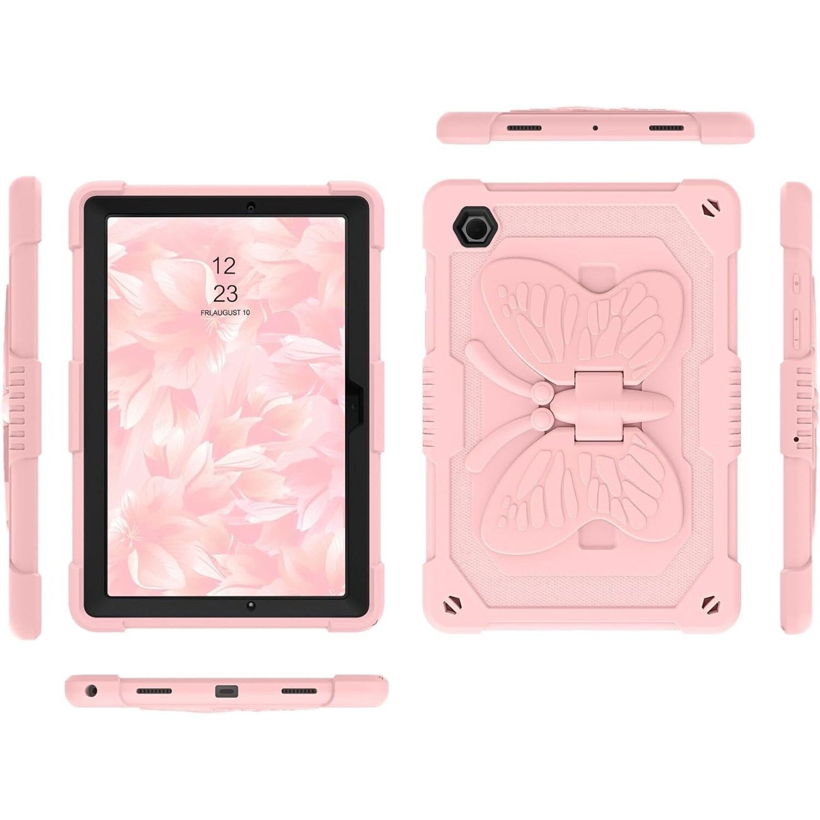 Butterfly Girls iPad Case w/ Strap & Kickstand | Fits 10.2 & Air 3 Models 