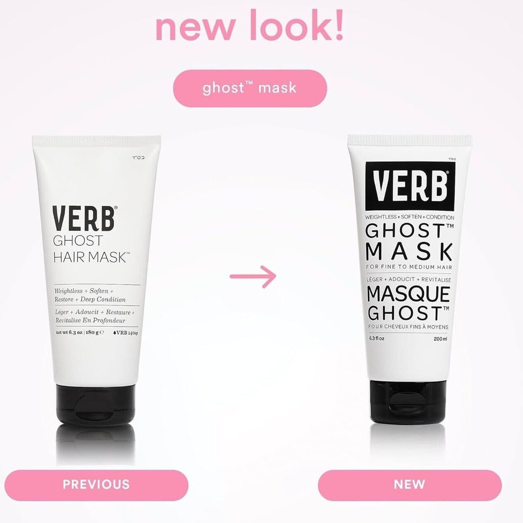 VERB Ghost Hair Mask Vegan Deep Conditioning Hair Treatment 6.3 oz New Sealed 