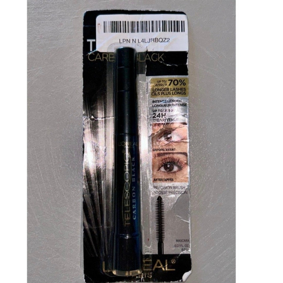 L'Oreal Paris Makeup Telescopic Original Lengthening Mascara Carbon Black 0.27
