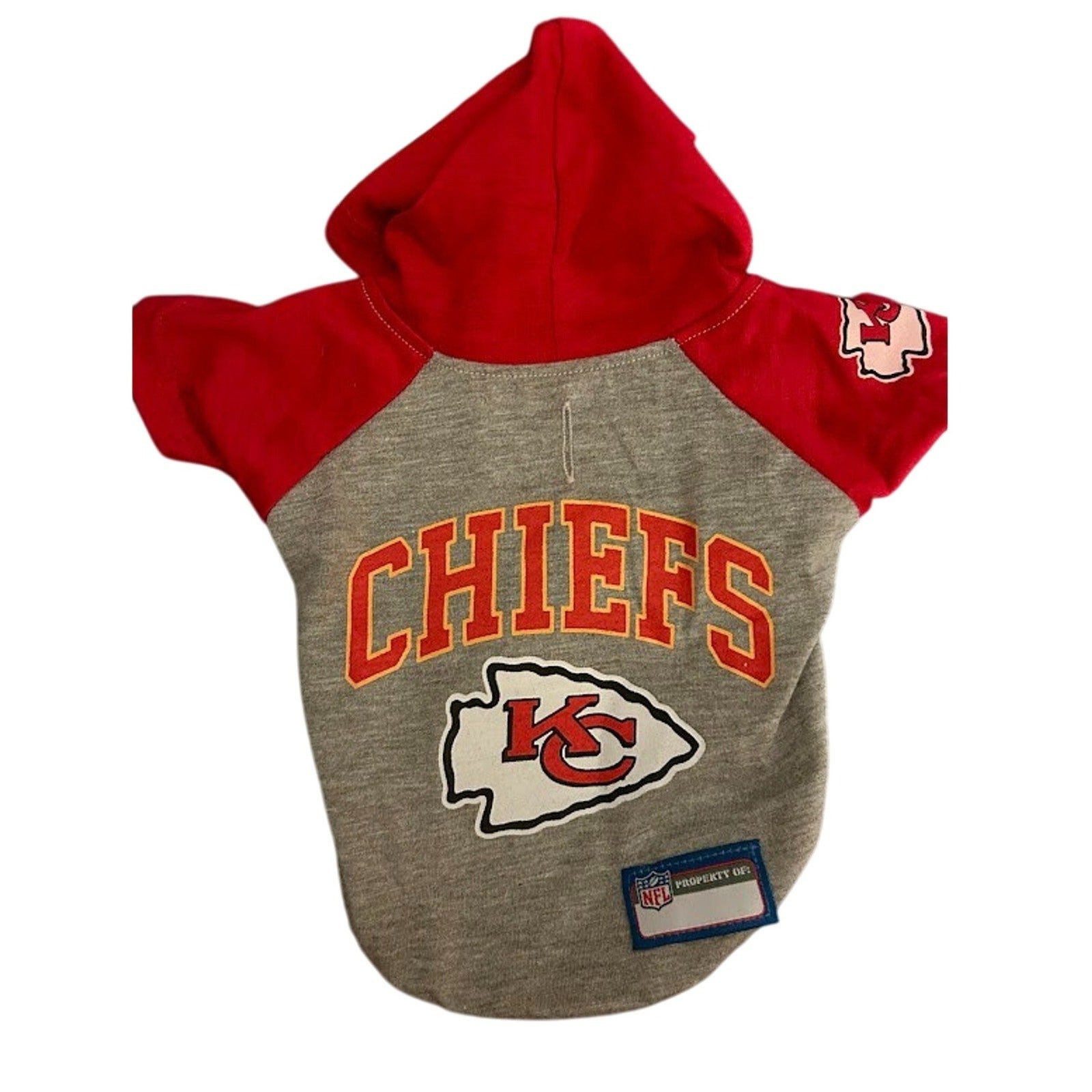 NFL Kansas City Chiefs Pet Wear Hoodie Dog Cat Shirt Offical NFL Licensed XS NEW