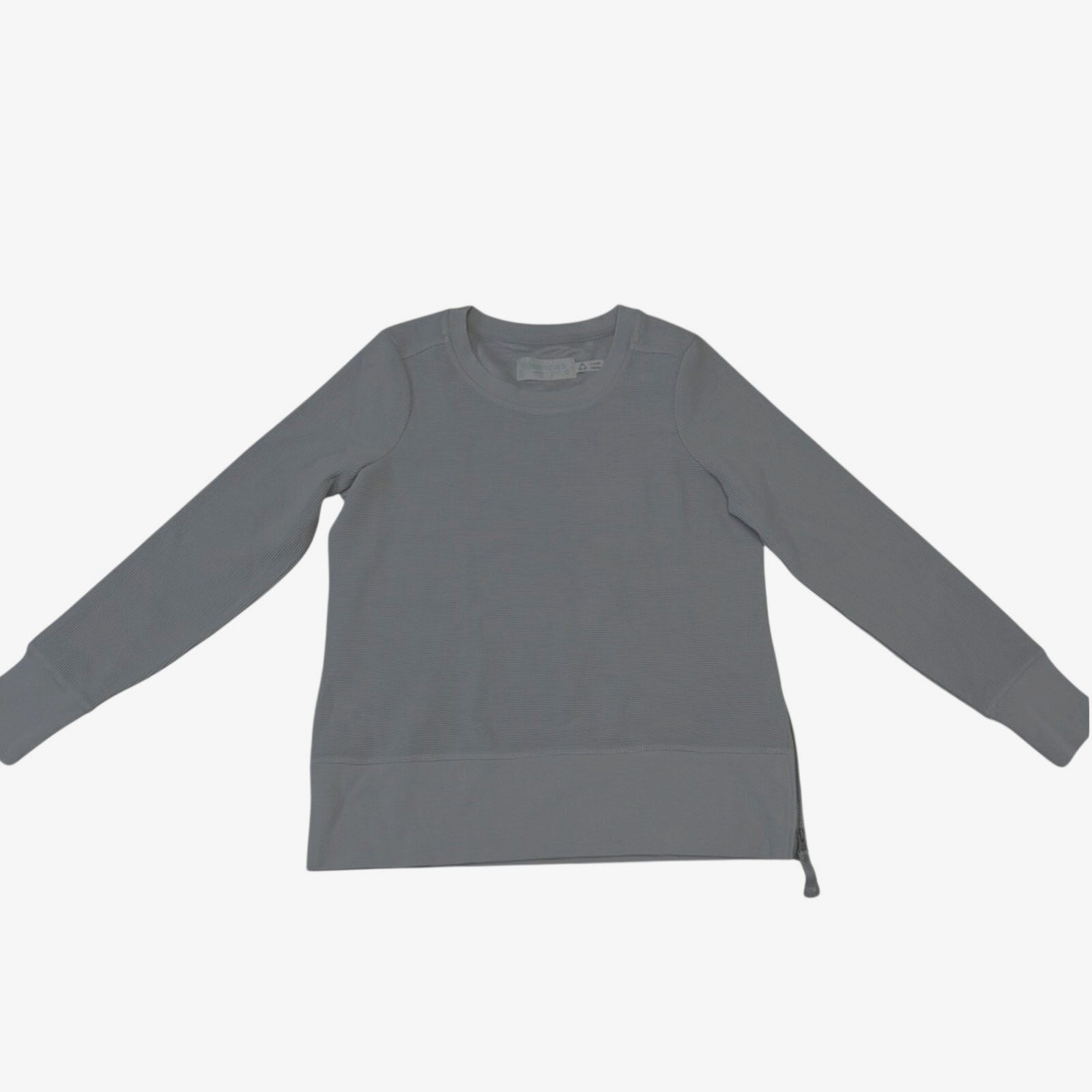 Aventura Womens Hazelton Crew Neck Long Sleeve Top Weathervane Gray Sz XS NWOT