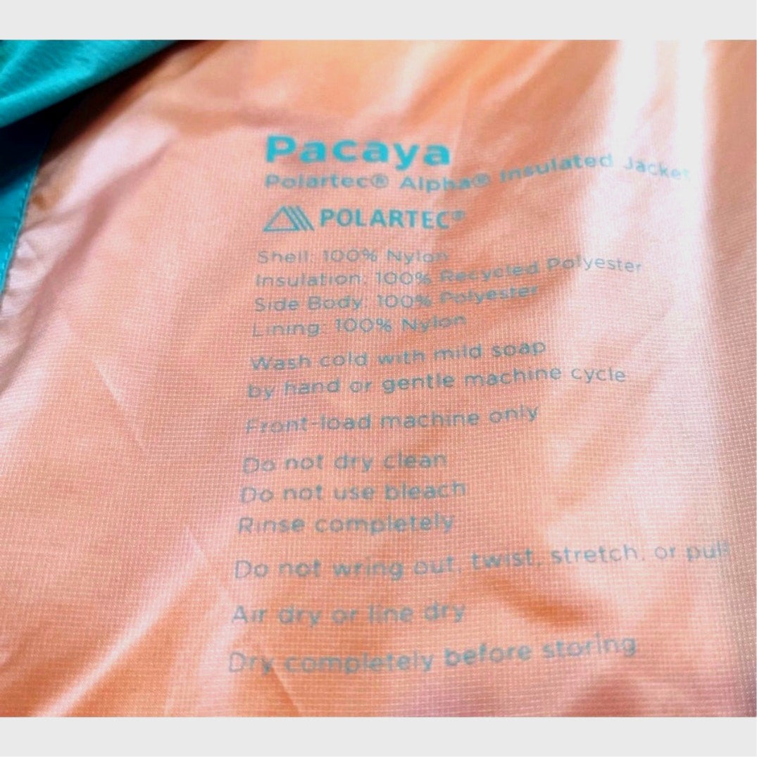 Cotopaxi Pacaya Polartec Insulated Jacket Women’s Large Turquoise / Gray NWOT 