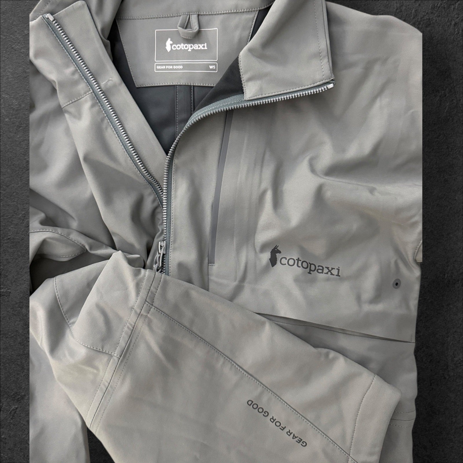Cotopaxi Kinsa Soft-Shell Jacket Women’s Small Lightweight, Water-Resistant Gray