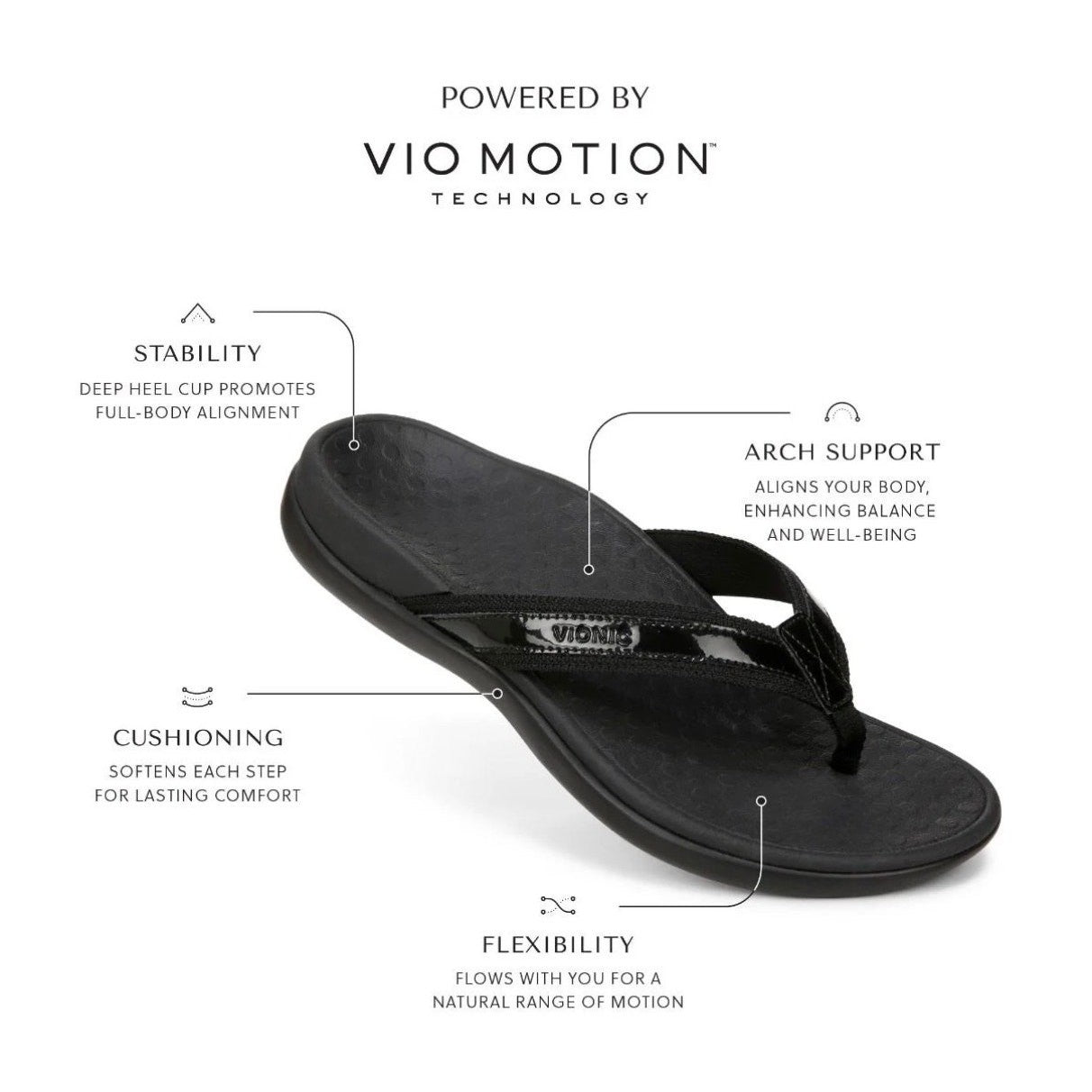 Vionic Tide Womens Flat Thong Sandals Bronze Metallic Leather Size 11 M NIB 