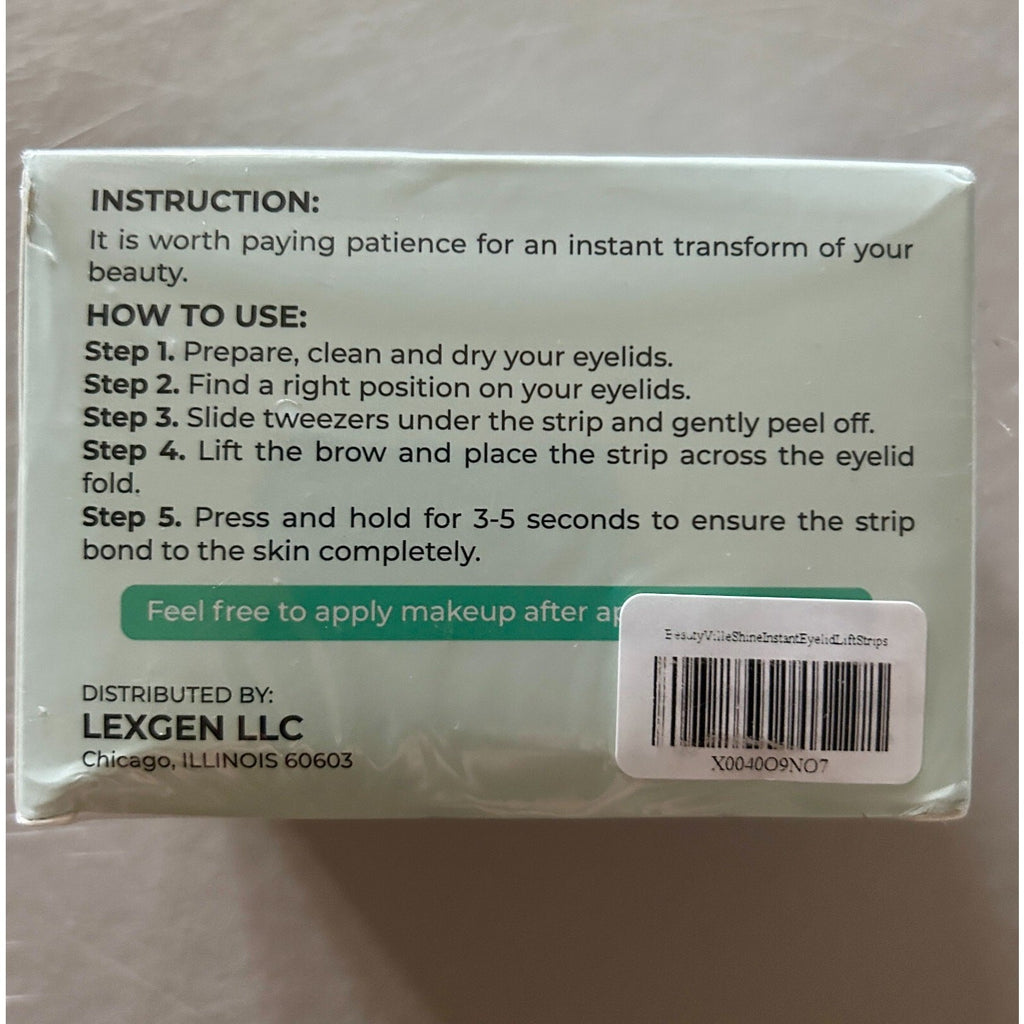 BeautyVille Shine Eyelid Lift Strips 400ct Assortment 4mm–7mm Medical Grade NIB