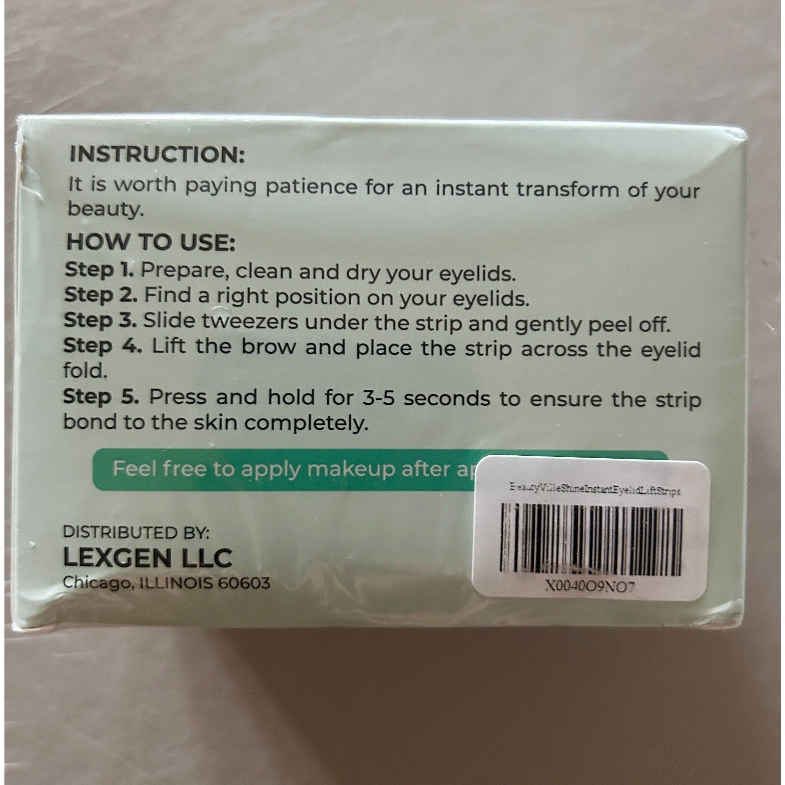 BeautyVille Shine Eyelid Lift Strips 400ct Assortment 4mm–7mm Medical Grade NIB