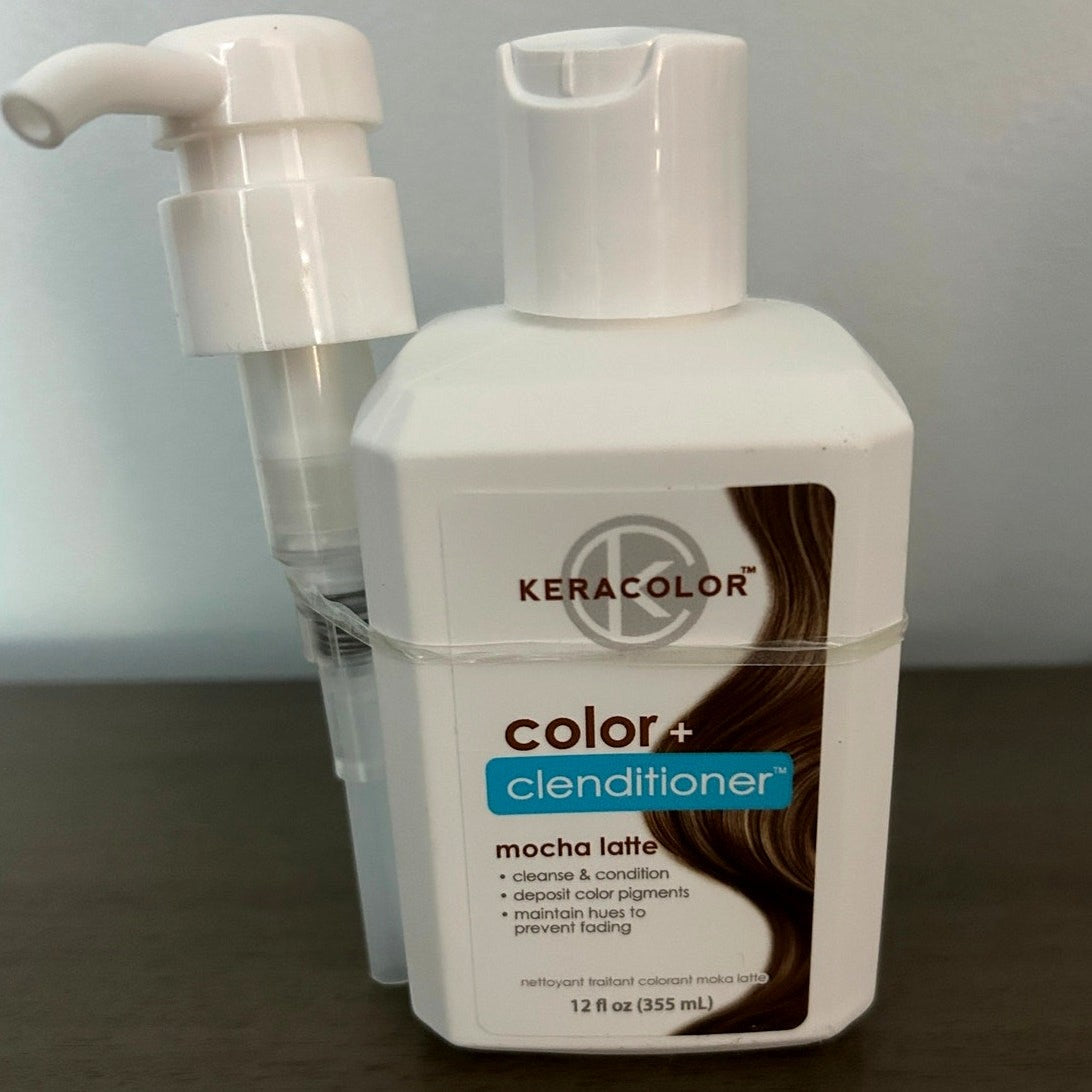 KERACOLOR Color+Clenditioner Mocha Latte – 3-in-1 Color, Cleanse & Condition