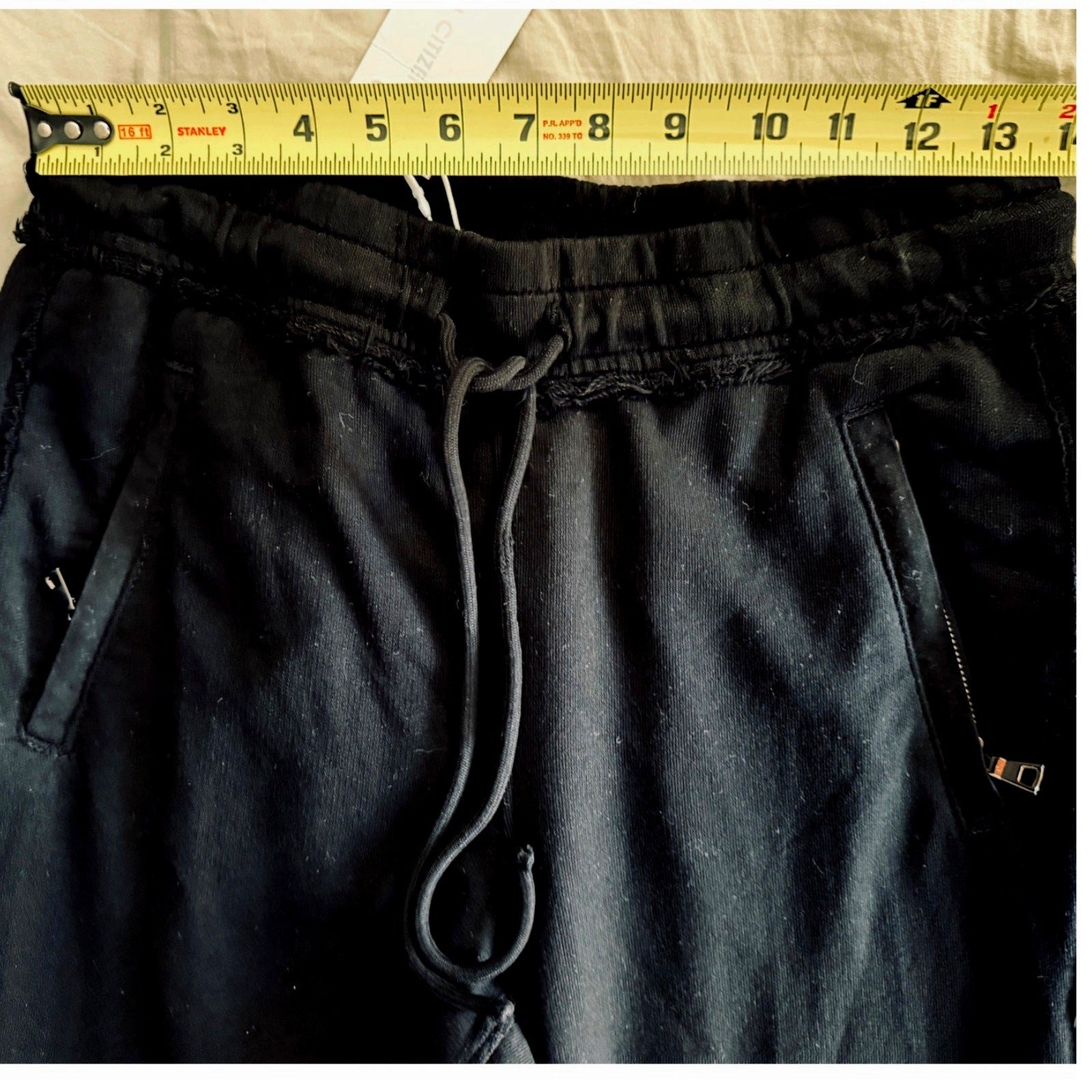 Cotton Citizen Sweatpant Black w/ Elastic Waist & Ankle Pockets Size Small NWT