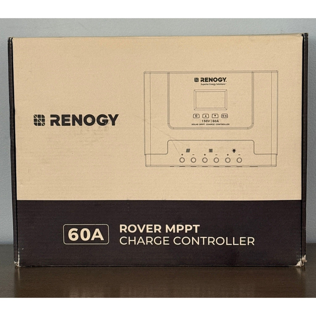 Renogy Rover 60A MPPT Solar Charge Controller Fast Charging, LCD 12V/24V/36V/48V