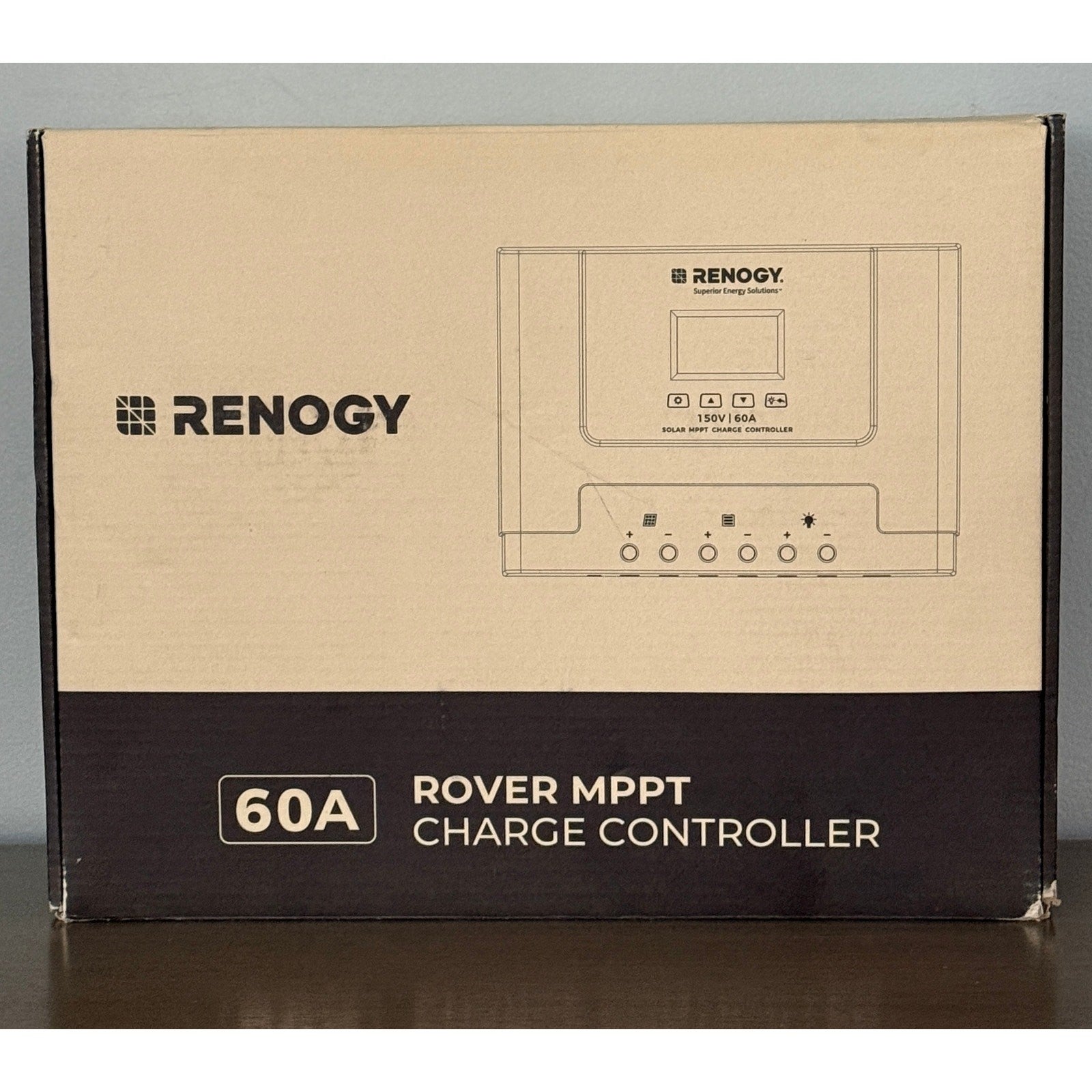Renogy Rover 60A MPPT Solar Charge Controller Fast Charging, LCD 12V/24V/36V/48V