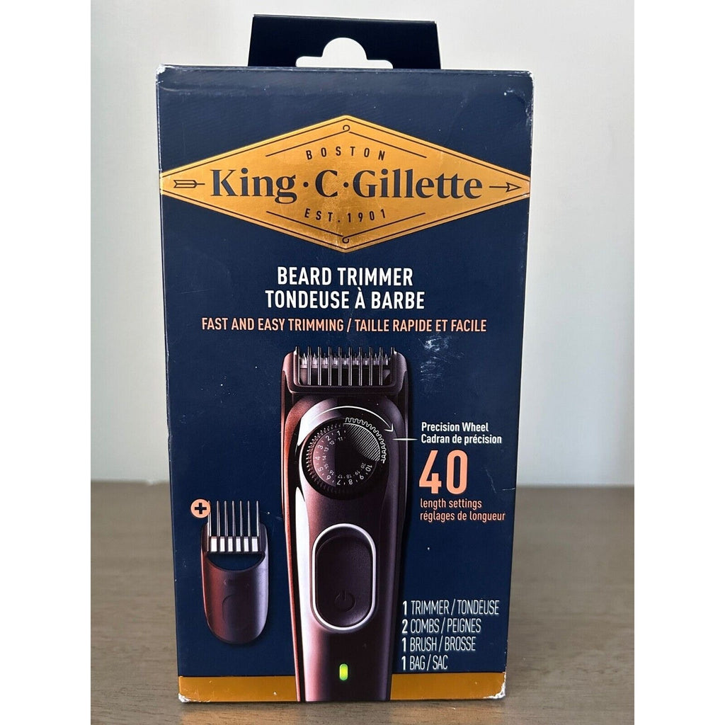 Braun King C. Gillette Cordless Beard Trimmer Kit 2 | Holds 1 Month Charge NEW 