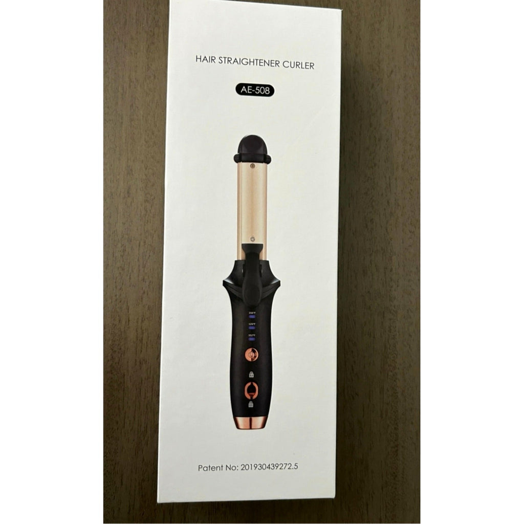 Cordless Ceramic Hair Straightener Curler Compact Portable Rechargeable Travel 