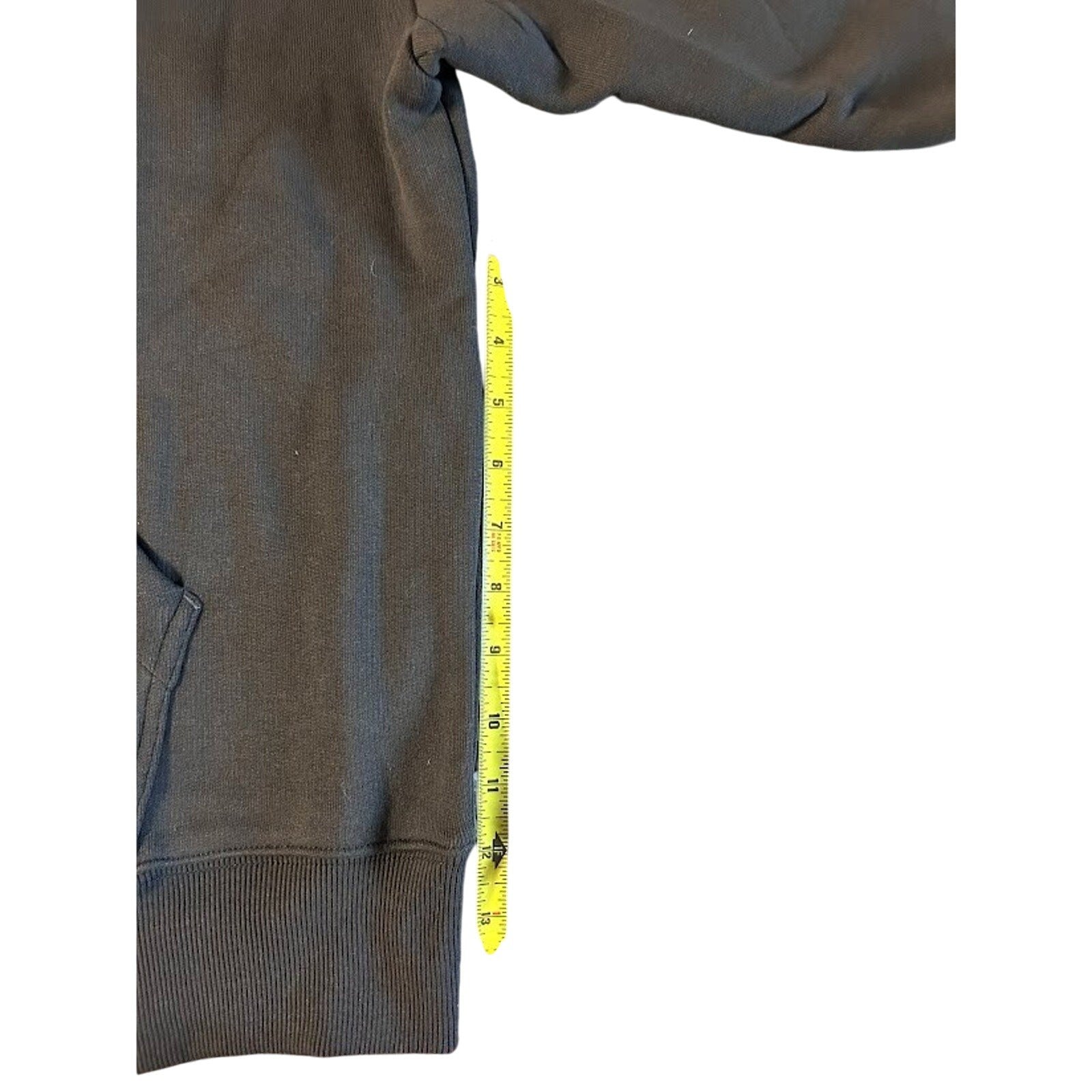 GODI Hoodie Sz M, Vintage Black, Unisex, Asymmetrical, Detroit Streetwear Unique