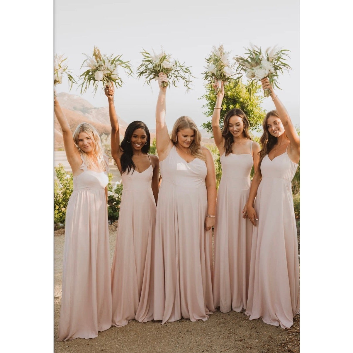 Show Me Your Mumu Faith Maxi Dress | Dusty Blush Crisp | Size Small NWT