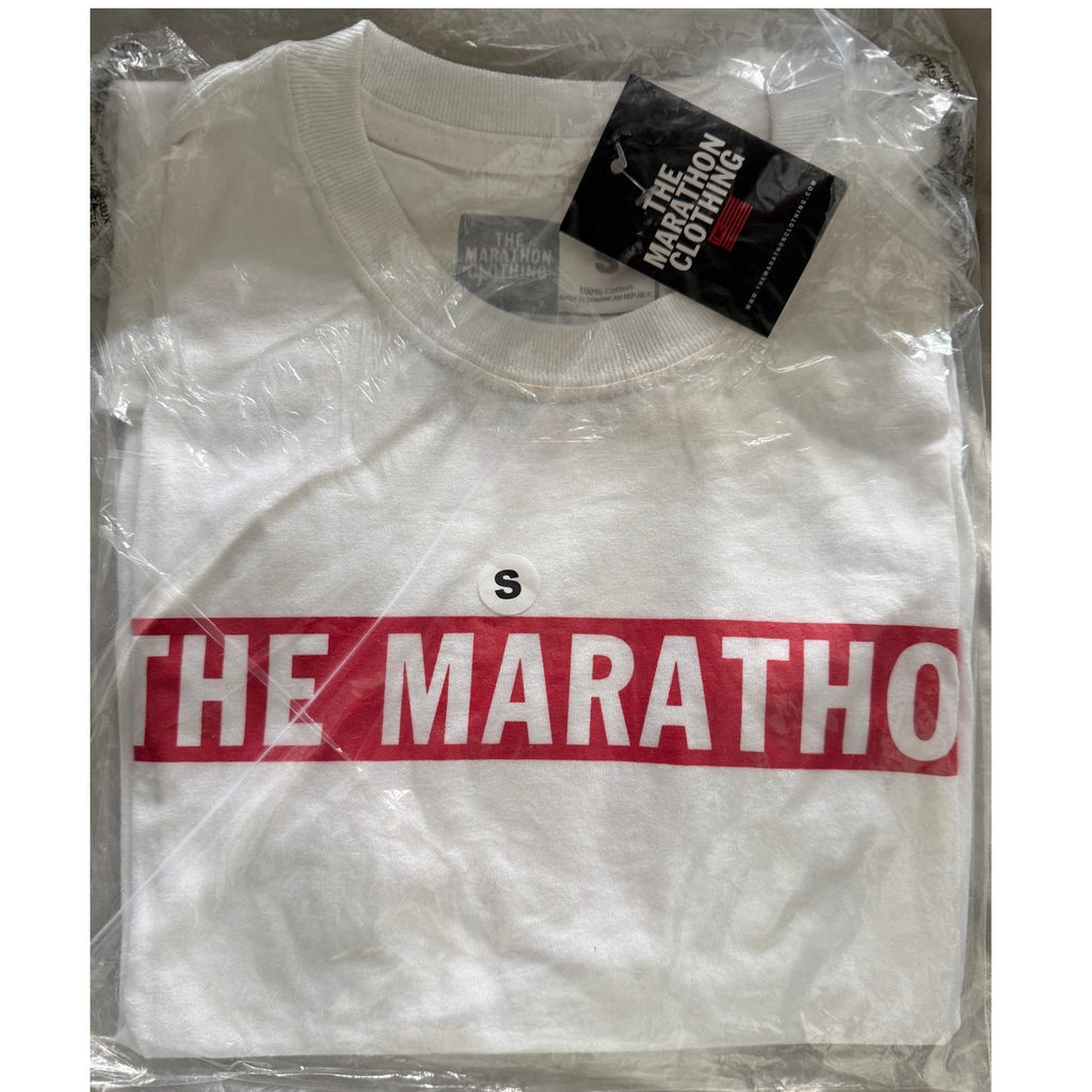 TMC The Marathon Red Stripe Tee Size S New in Package Nipsey Hussle Merch 