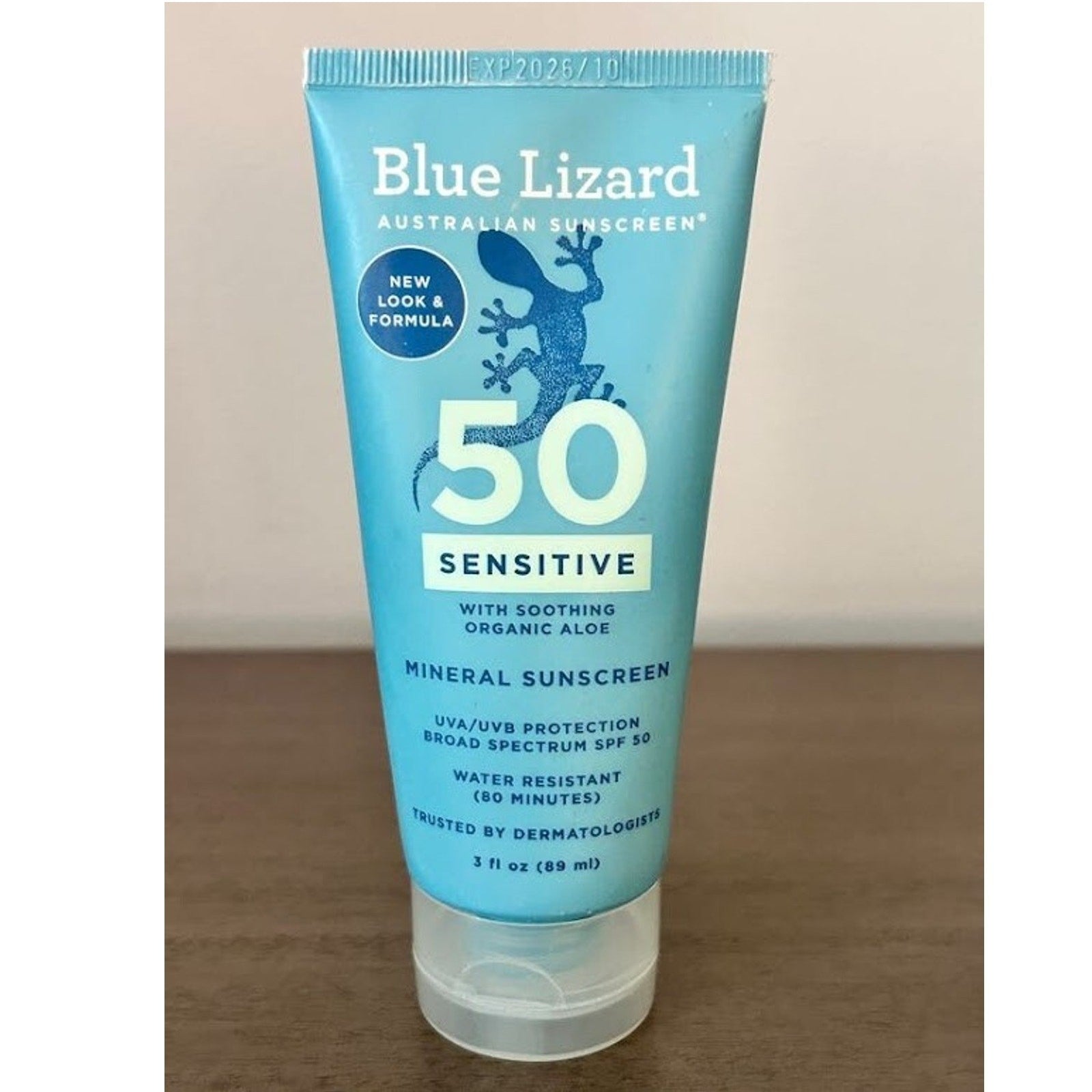 Blue Lizard SENSITIVE Mineral Sunscreen with Zinc Oxide, SPF 50+ Water Resistant