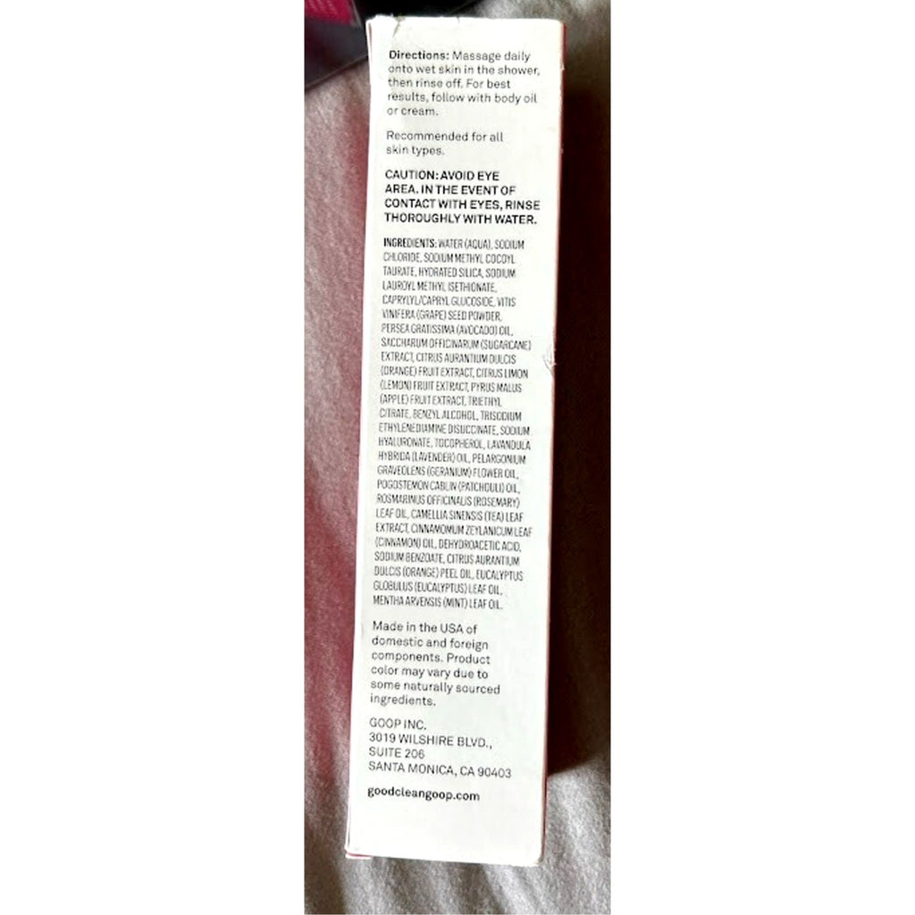 Good Clean Goop Beauty The Body Facial Exfoliating Scrub 5.0 oz NIB